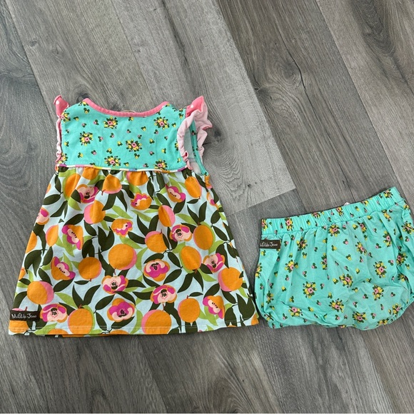 Matilda Jane x Joanna Gaines Baby Girl 18-24 Orange Blue Baby Girl Outfit - Picture 4 of 7